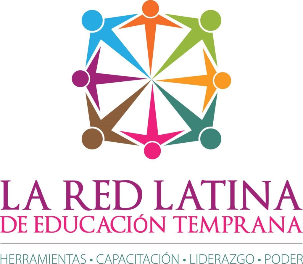 Logo with multicolored human figures in a circle and text: "La Red Latina de Educación Temprana".