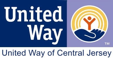 United Way of Central Jersey logo with a hand holding a person inside a circular design.